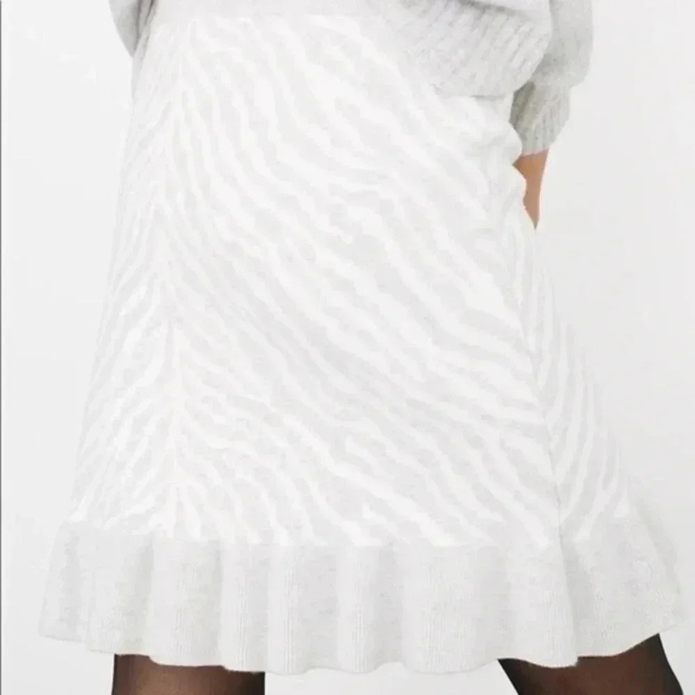 Dolan Anthropologie ruffle zebra skirt - Picture 4 of 5